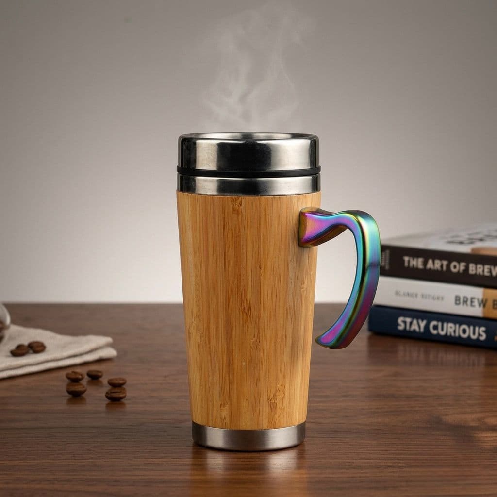 Bamboo Tumbler With Handle