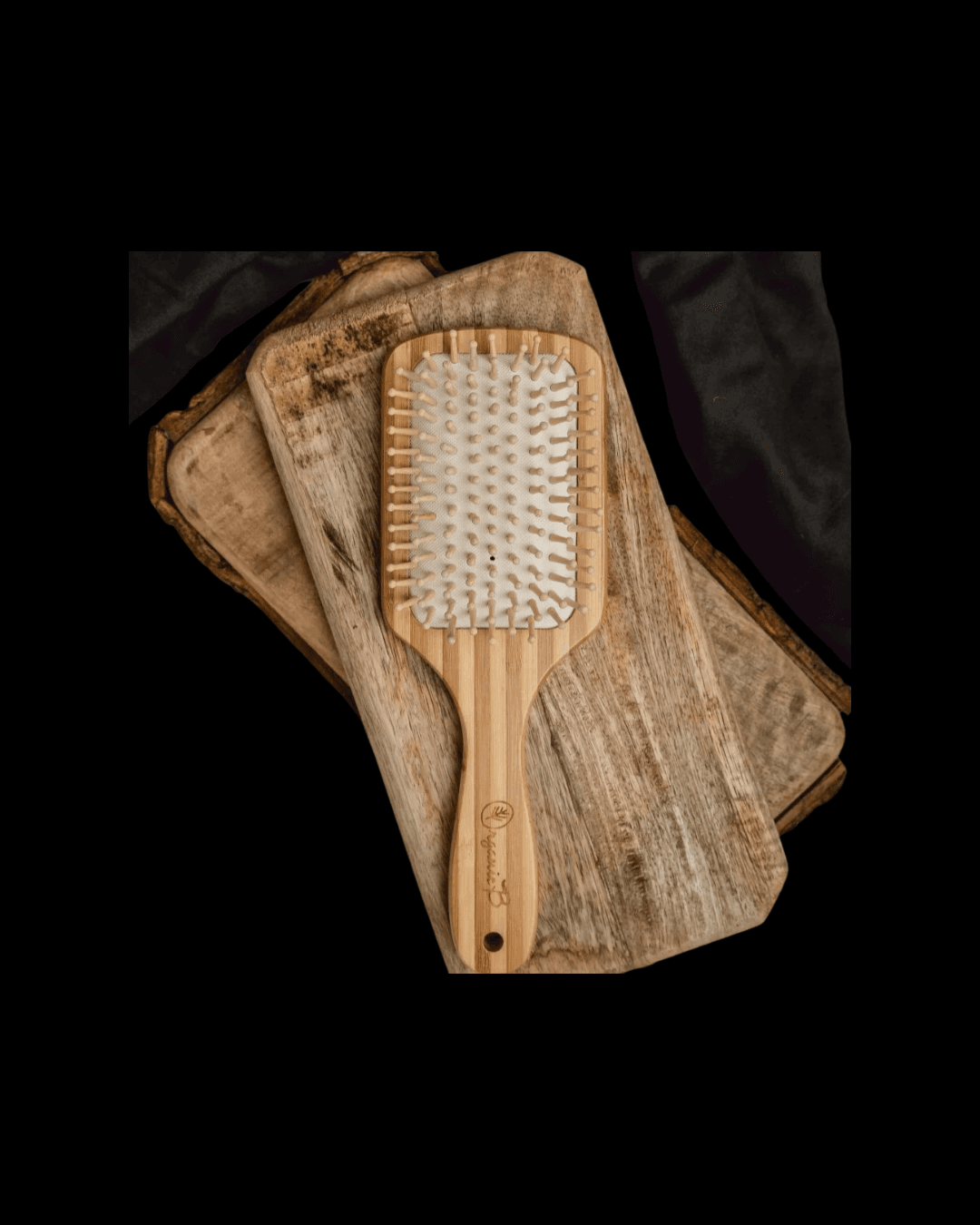 Bamboo Paddle Comb
